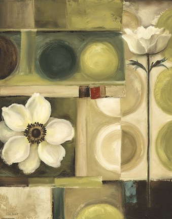 Framed 60's Bloom 1 Print