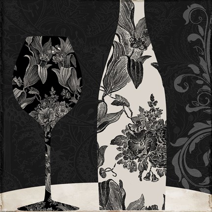 Framed Vin Elegant I Print