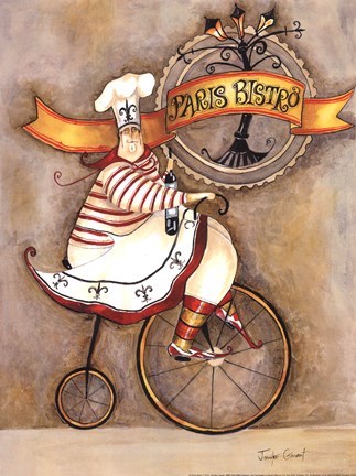 Framed Paris Bistro I Print