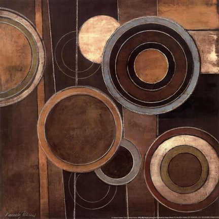 Framed Abstract Circles II Print