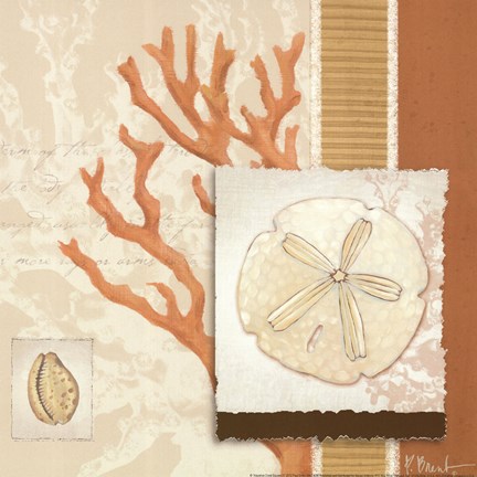 Framed Aquarius Coral Sq III Print