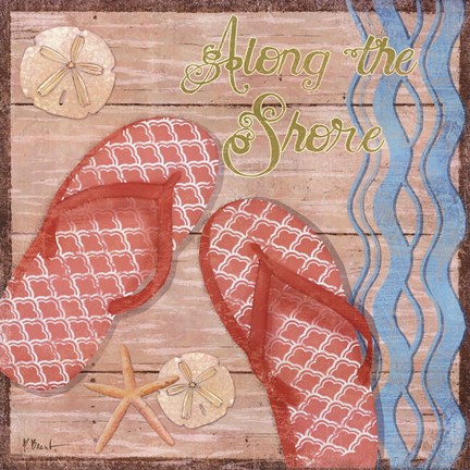 Framed Hit the Beach II Print