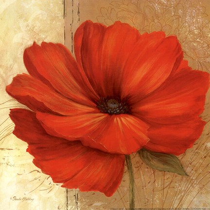 Framed Papaver II - mini Print