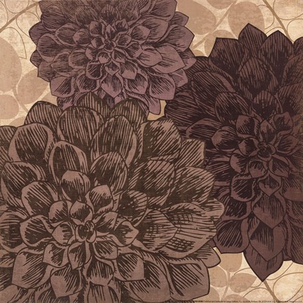 Framed Dahlia II - mini Print