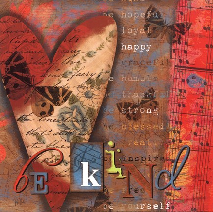Framed Just Be Kind Print
