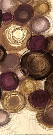 Framed Purple Whimsy Panel II - mini Print