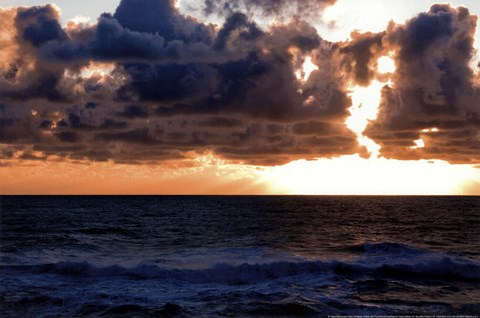 Framed Depoe Bay Sunset II Print