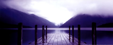 Framed Serene Dock I Print