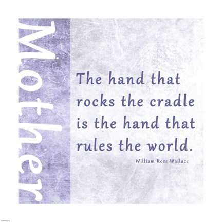 Framed Hand that Rocks the Cradle Print