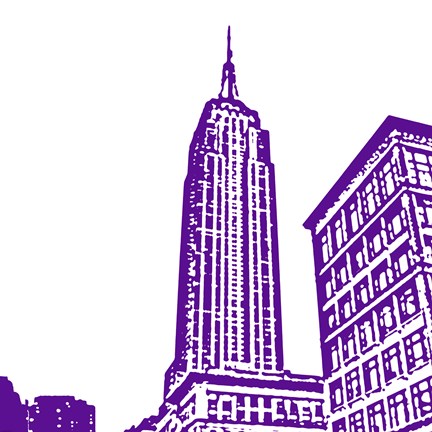 Framed Purple Empire Print