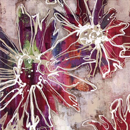 Framed Floral Kick II Print