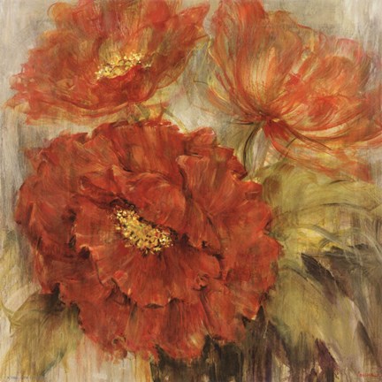 Framed Calypso Reds II Print