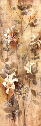 Framed Candlelight Lilies I Print