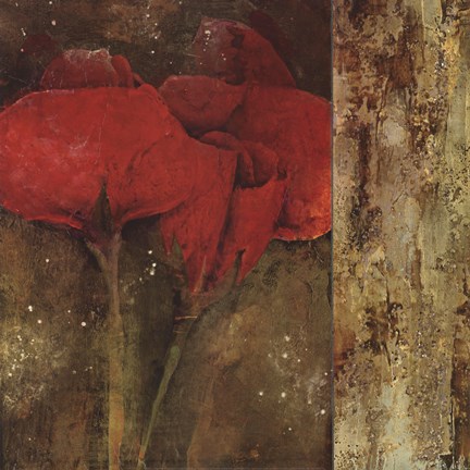 Framed Gilded Floral IV Print