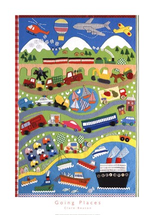 Framed Going Places Print