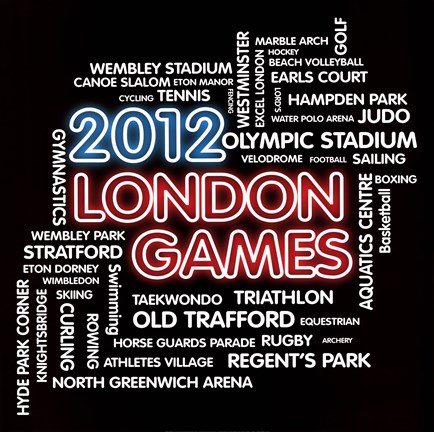 Framed London Games Print