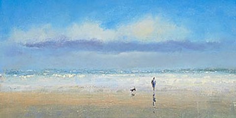 Framed Beachside Stroll Print