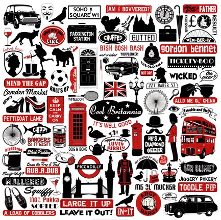 Framed Cool Britannia Print