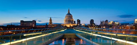 Framed Millennium Bridge Print
