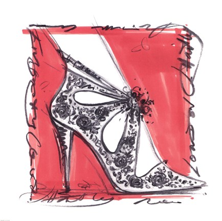 Framed Catwalk Heels III Print