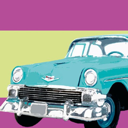 Framed Retro Car II Print