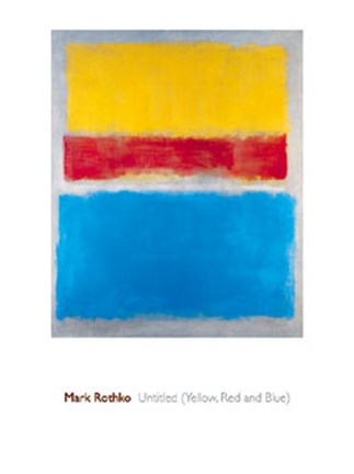 Framed Untitled (Yellow, Red and Blue) Print