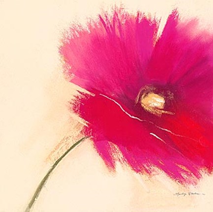 Framed Poppy Power I Print
