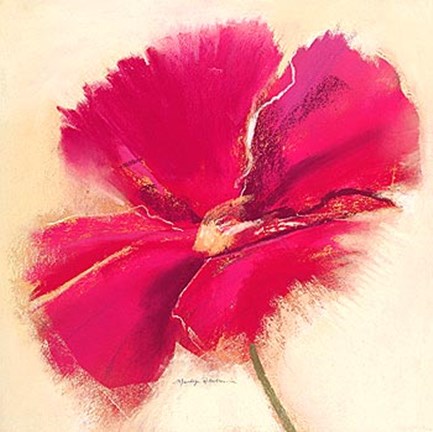 Framed Poppy Power IV Print