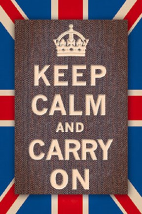 Framed Keep Calm Britain Print
