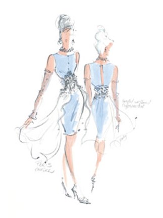 Framed Haute Couture III Print