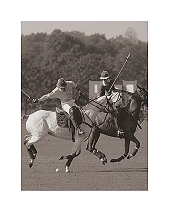 Framed Polo In The Park I Print
