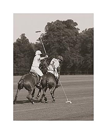 Framed Polo In The Park II Print