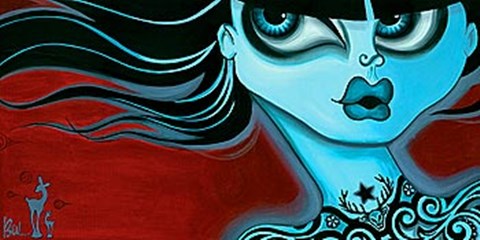 Framed Satin Doll Print