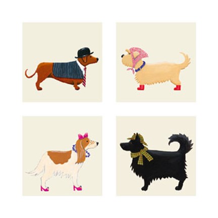 Framed City Dogs and Country Dogs Print
