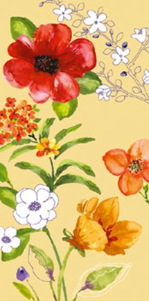 Framed Fusion Flowers I Print