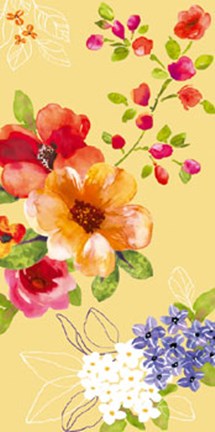 Framed Fusion Flowers II Print