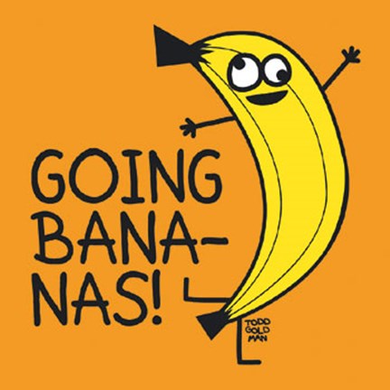 Framed Going Bananas! Print