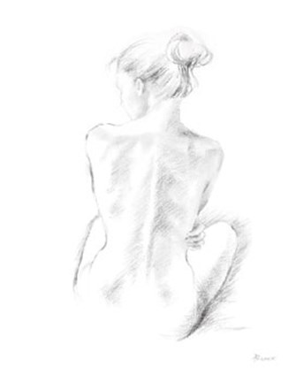 Framed Back Study Print