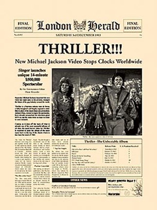 Framed Thriller Print