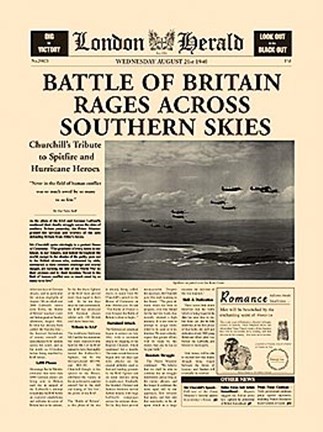 Framed Battle Of Britain Print