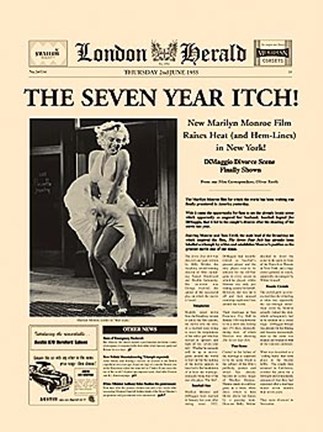 Framed Seven Year Itch Print
