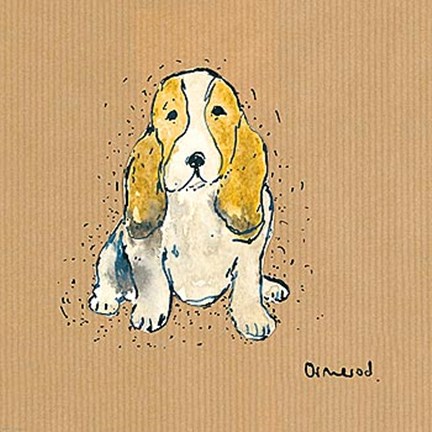 Framed Doggy Tales IV Print