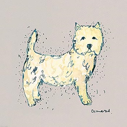 Framed Doggy Tales V Print