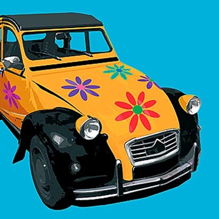 Framed Flower Power I Print