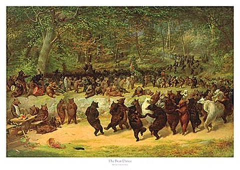 Framed Bear Dance Print