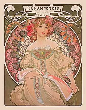 Framed Reverie, 1897 Print