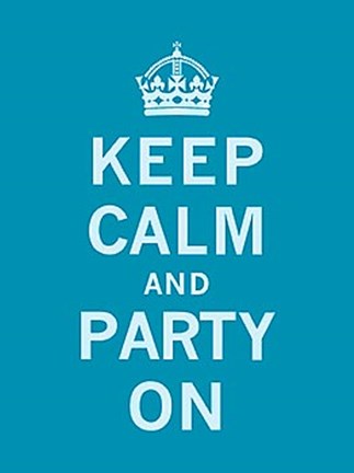 Framed Keep Calm and Party On Print