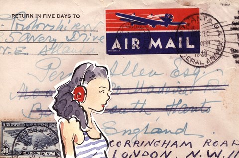 Framed Carte Postal IV Print