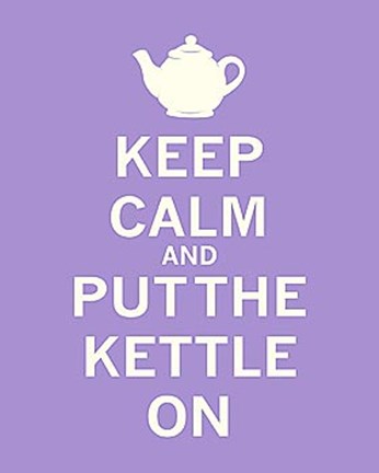 Framed Keep Calm, Lavender Tea Print
