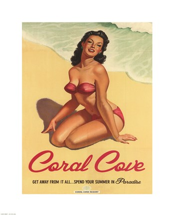 Framed Coral Cove Print